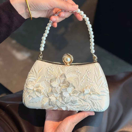 2026 New Fairy Hanfu Cheongsam Dress Chinese Retro Bag Embroidery Niche Dinner Bag Universal Women's Bag