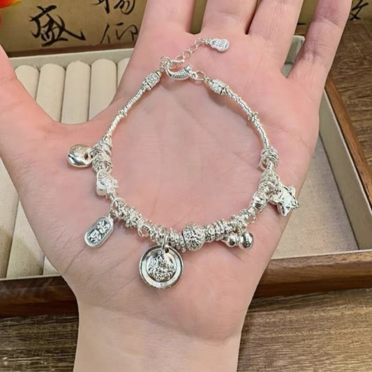 AuraKin Silver Yellow Bracelet