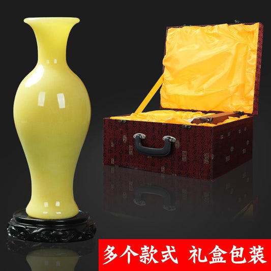 Jade gourd vase ornament Fulu lucky home feng shui decoration porch TV cabinet decoration housewarming gifts Lucky Gallery