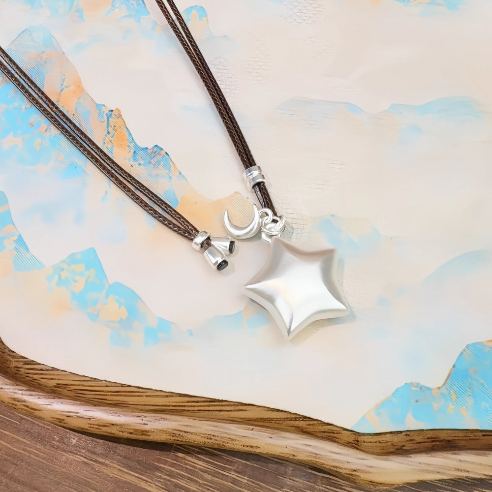 AuraKin Accompanied By The Stars And Moon Necklace