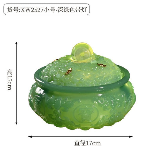 Cornucopia flowing water ornament circulating water lucky feng shui wheel living room office feng shui ball desktop decoration housewarming gift Lucky Gallery