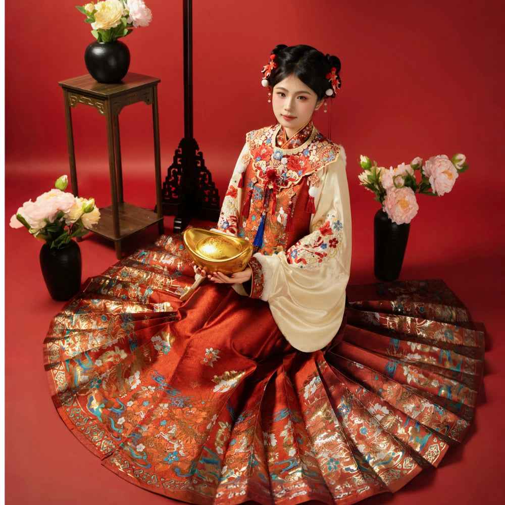 AuraKin Ming-style New Year Hanfu robe for cultural celebration styling