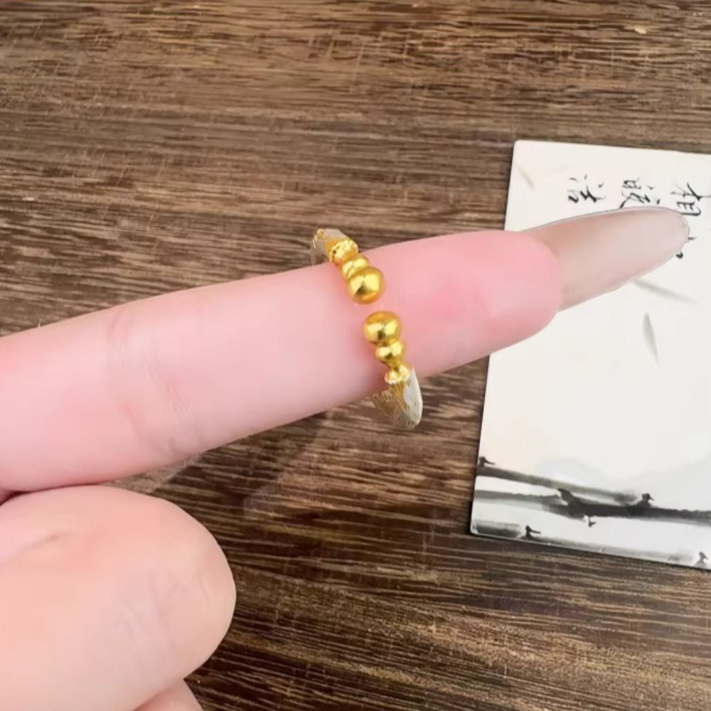 AuraKin Silver Gourd Ring