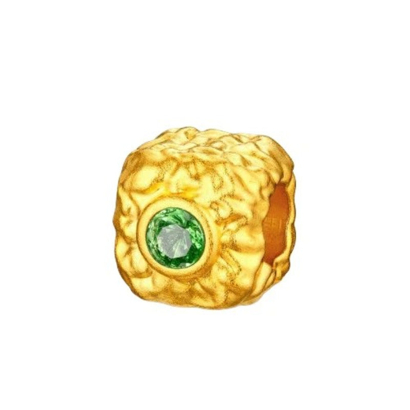 Aurakin Jewelry Energy Crystal Bead - Full Gold Stone/Color Treasure Transfer Bead Single GJA0025DS - AuraKin