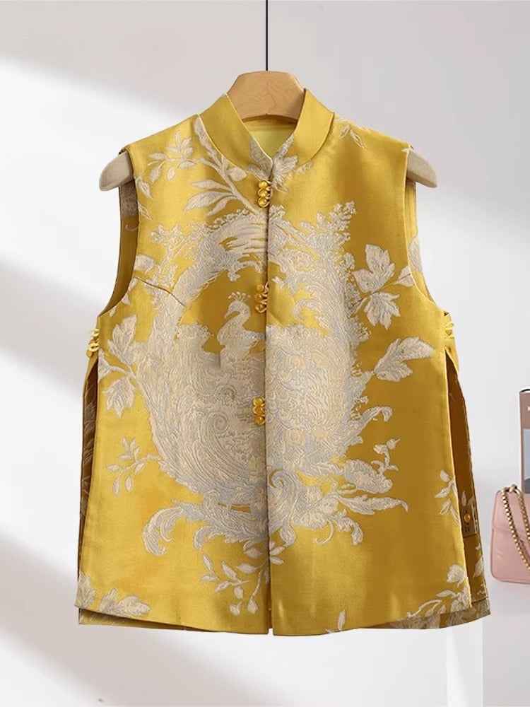 Guofeng series new Chinese vest women's spring 2026 new Guofeng women's vest