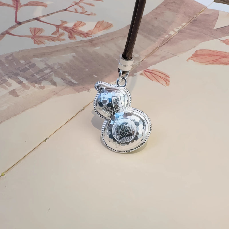 AuraKin Gourd Silver Necklace