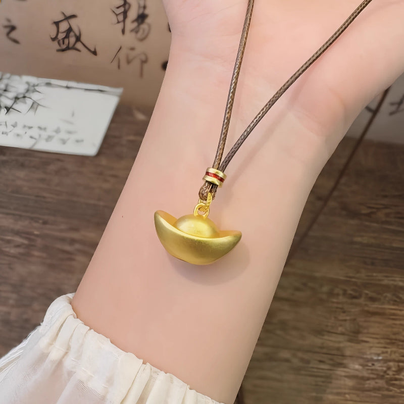 AuraKin Silver Necklace Lucky For