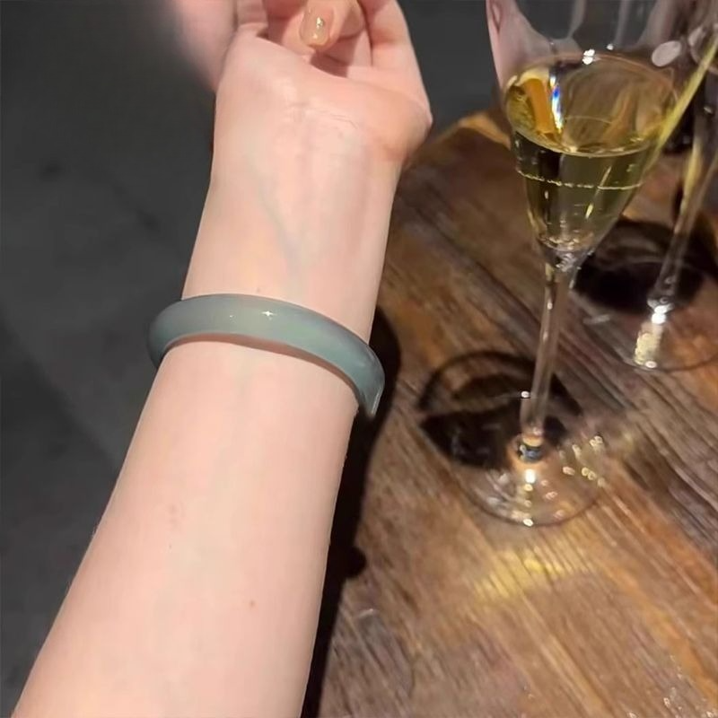 Aurakin Jewelry Begonia Chalcedony green Bracelet for Girls - Perfect Qixi Festival Birthday Gift for Girlfriend - AuraKin