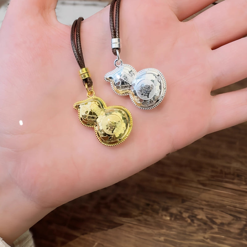 AuraKin Gourd Silver Necklace