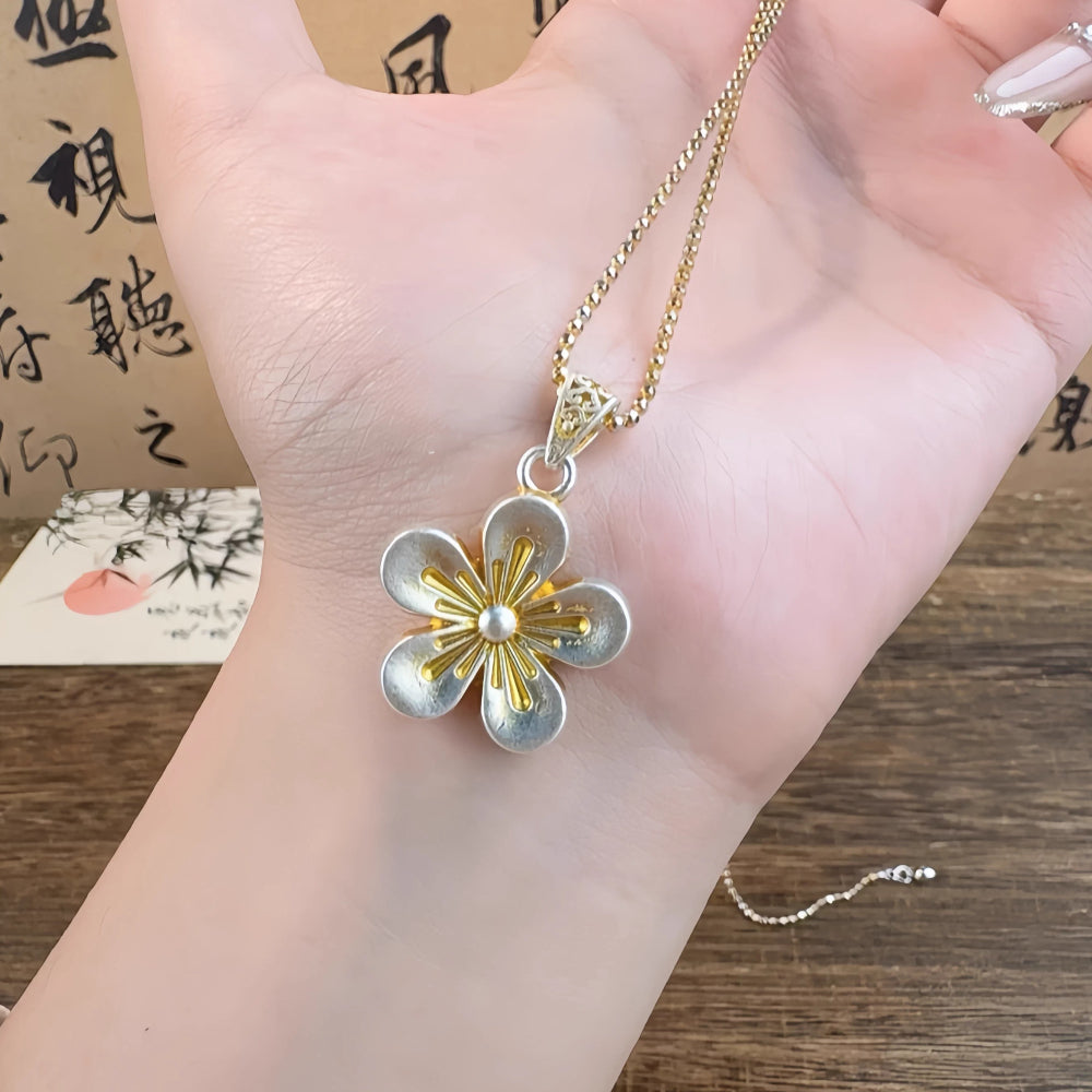 AuraKin Silver Necklace Pure Painted