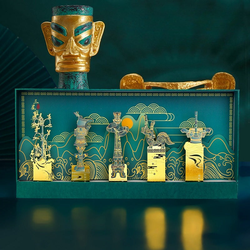 AuraKin Sanxingdui museum inspired Chinese style bookmark gift