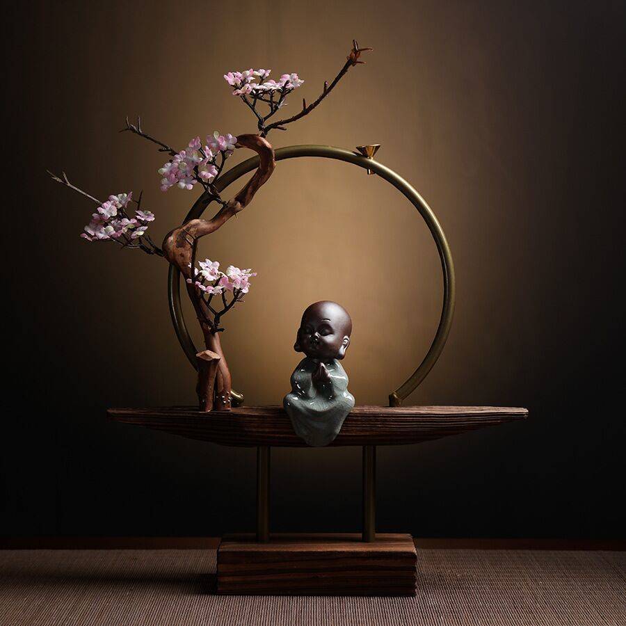 New Chinese style backflow incense burner aromatherapy creative personality Zen charm household living room entrance office home decoration Lucky Gallery