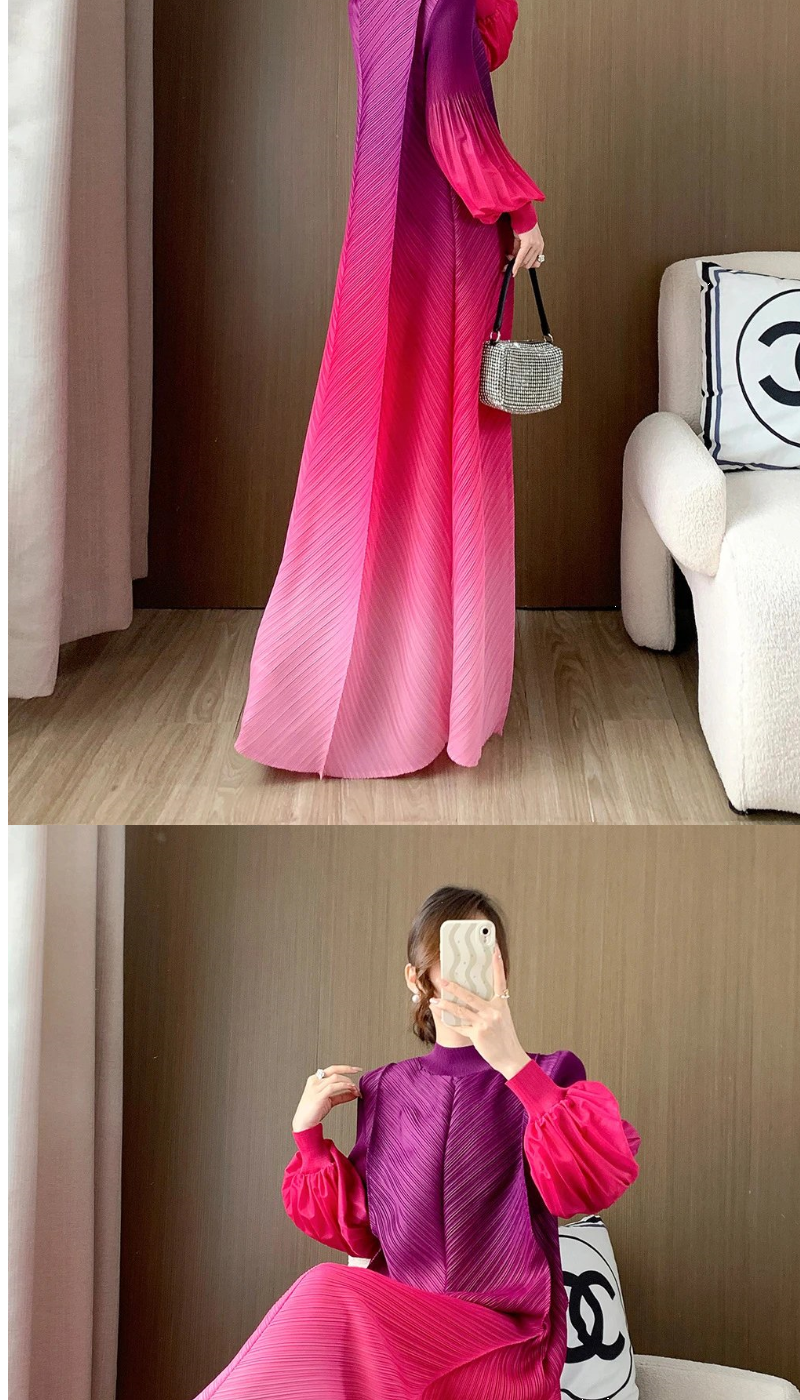 Foreign trade Middle East women's clothing Dubai robe dress Amazon explosion large size bud skirt high sense gradual change skirt - AuraKin