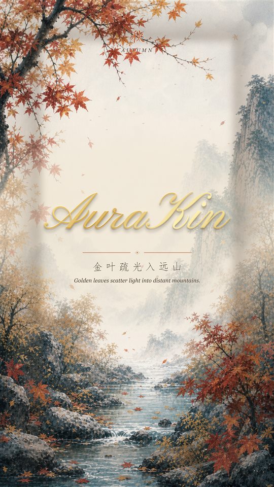 AuraKin Autumn collection card