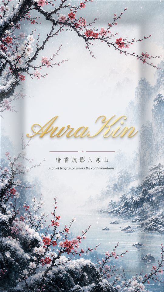 AuraKin Plum collection card
