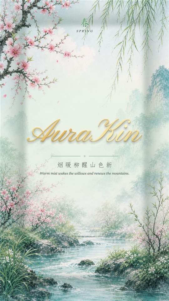 AuraKin Spring collection card