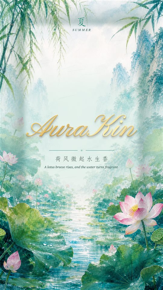 AuraKin Summer collection card