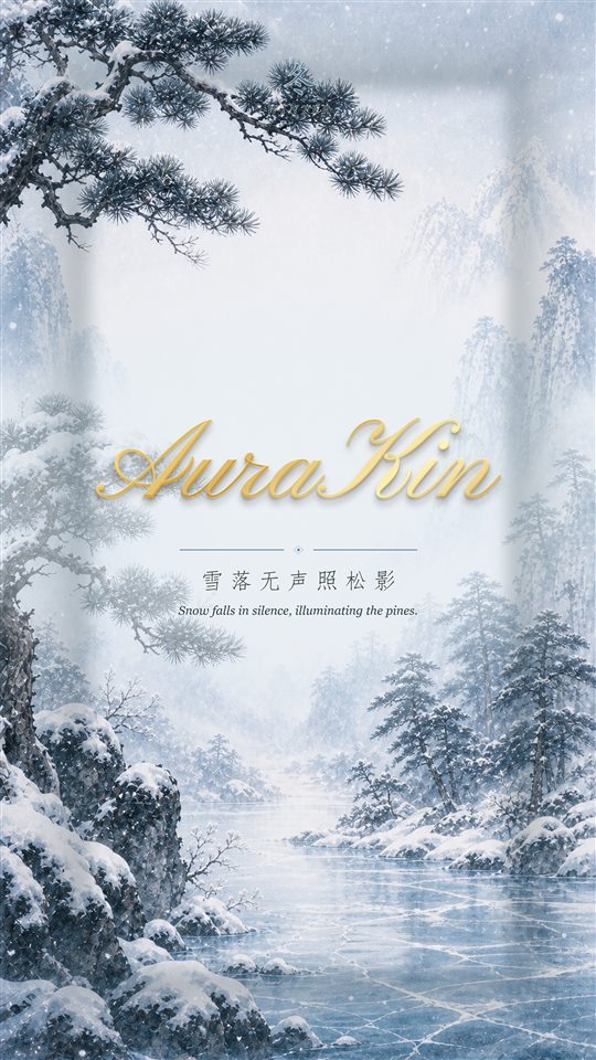 AuraKin Winter collection card